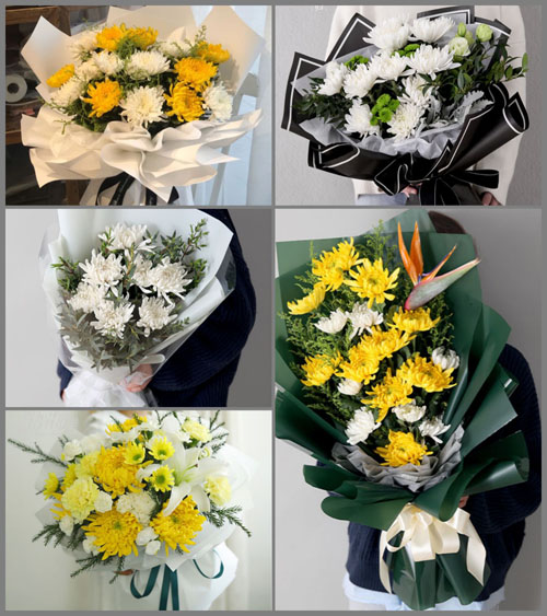 江西新余渝水区鹄山乡白事花束代送
